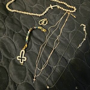 Silver cross jewelry